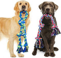 Feeko Heavy Duty Dog Rope Toys for Large Breed Aggressive Chewers, 2 Pack Indestructible Teeth Cleaning Tug of War Toy